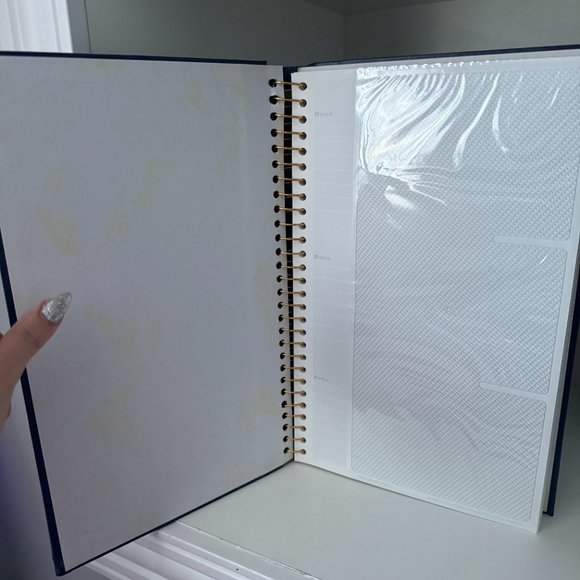Blue & Gold Ornate Dark Academia Photo Album - Fits 300 4x6" Photos - $10 Add-On - Picture 6 of 10